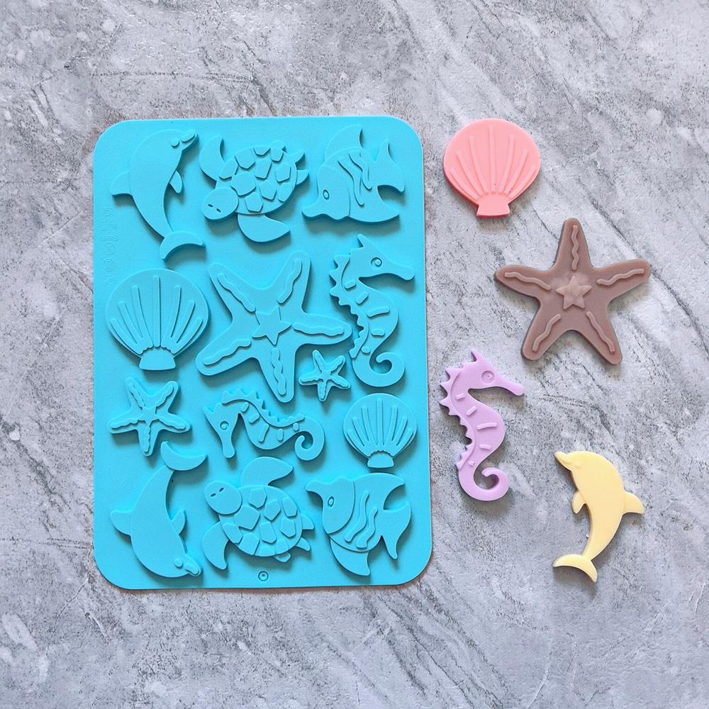 Silicone Mold Baking - 1pc Marine creature shaped chocolate baking