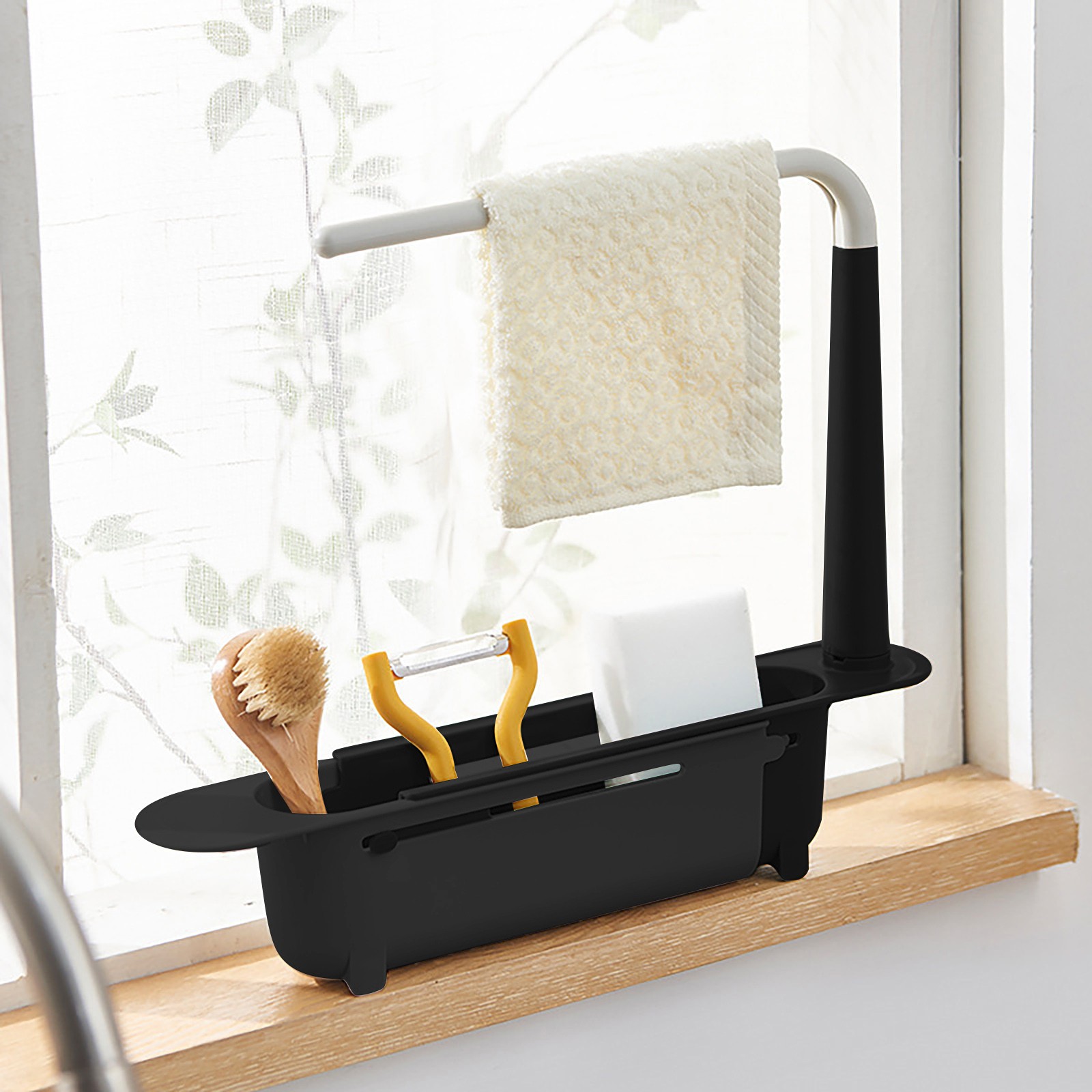 Quirky Kitchen Gadgets - elescopic Sink Shelf Drainer Rack Kitchen