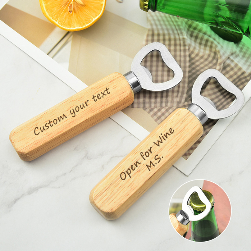Kitchen Gadgets Gift - Custom Beer Bottle Opener Personalized Text