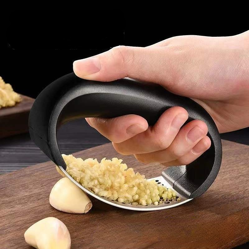 Quirky Kitchen Gadgets - Stainless Steel Garlic Press Crusher Manual