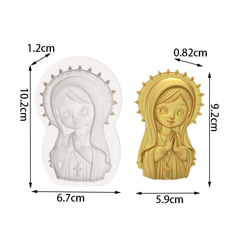 【Q Version Saintess Prayer Sta - огляд і ціна Silicone Mold Baking