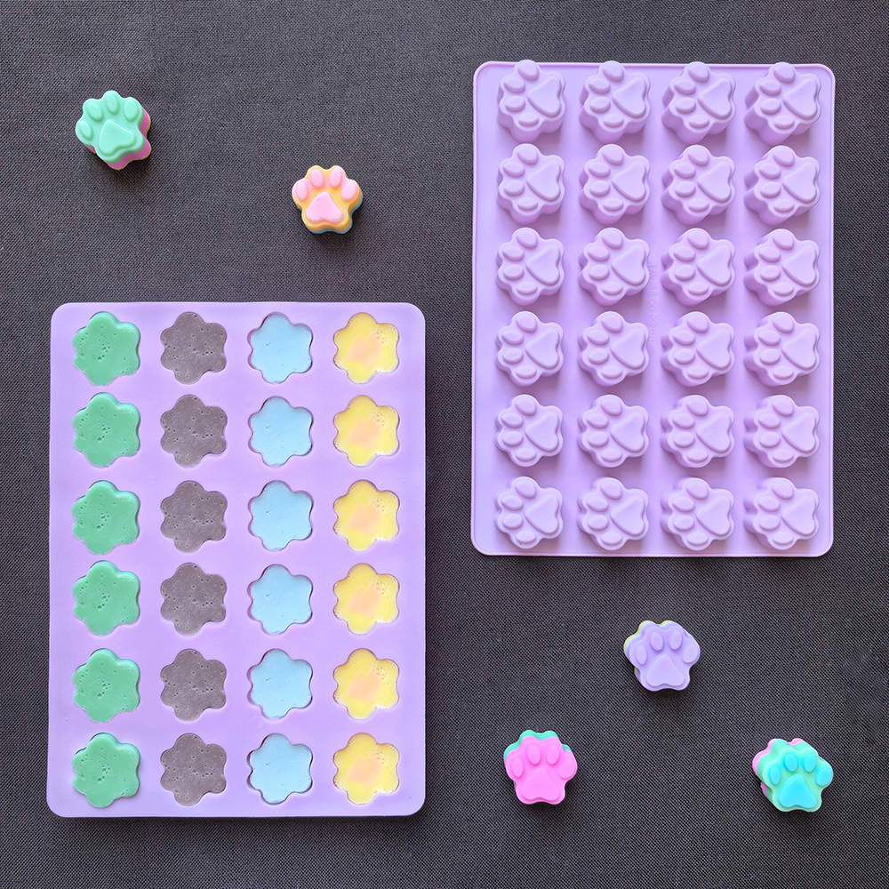 1pc 24 hole cat paw shaped cho - огляд і ціна Silicone Mold Baking