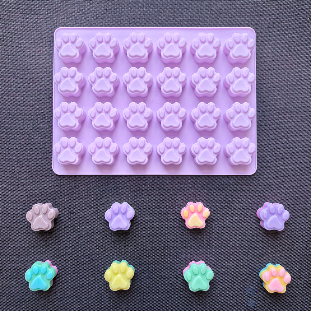 1pc 24 hole cat paw shaped cho - огляд і ціна Silicone Mold Baking