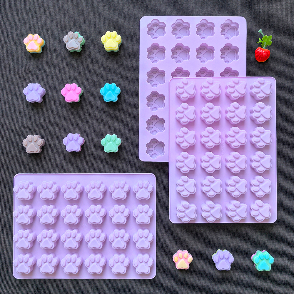 1pc 24 hole cat paw shaped cho - огляд і ціна Silicone Mold Baking