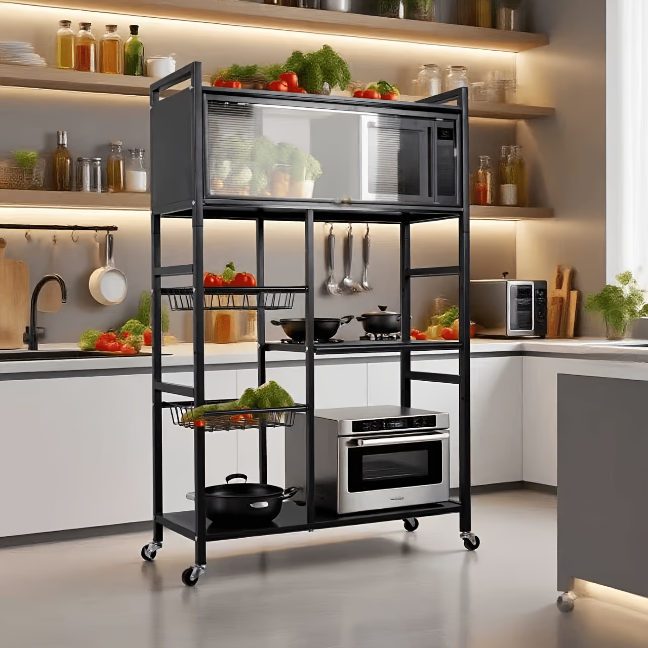 us1pc Movable Storage Rack, Ad - огляд і ціна Kitchen Gadgets Gift