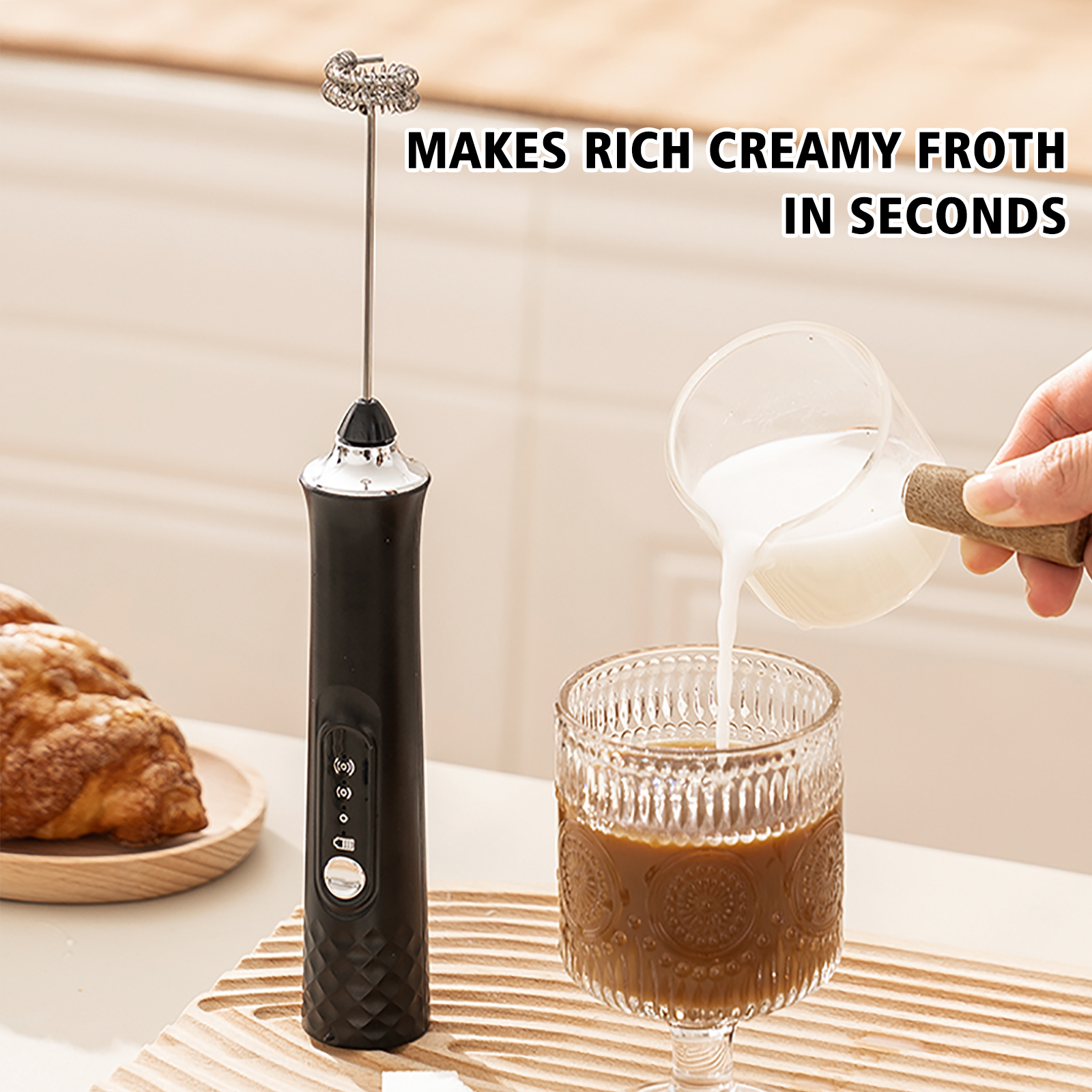 Powerful Electric Milk Frother - огляд і ціна Kitchen Gadgets Gift