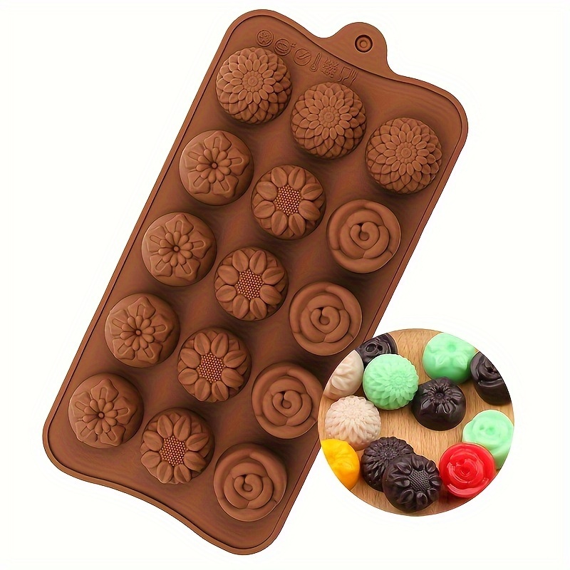4 Flower-Shaped Chocolate Cand - огляд і ціна Silicone Mold Baking