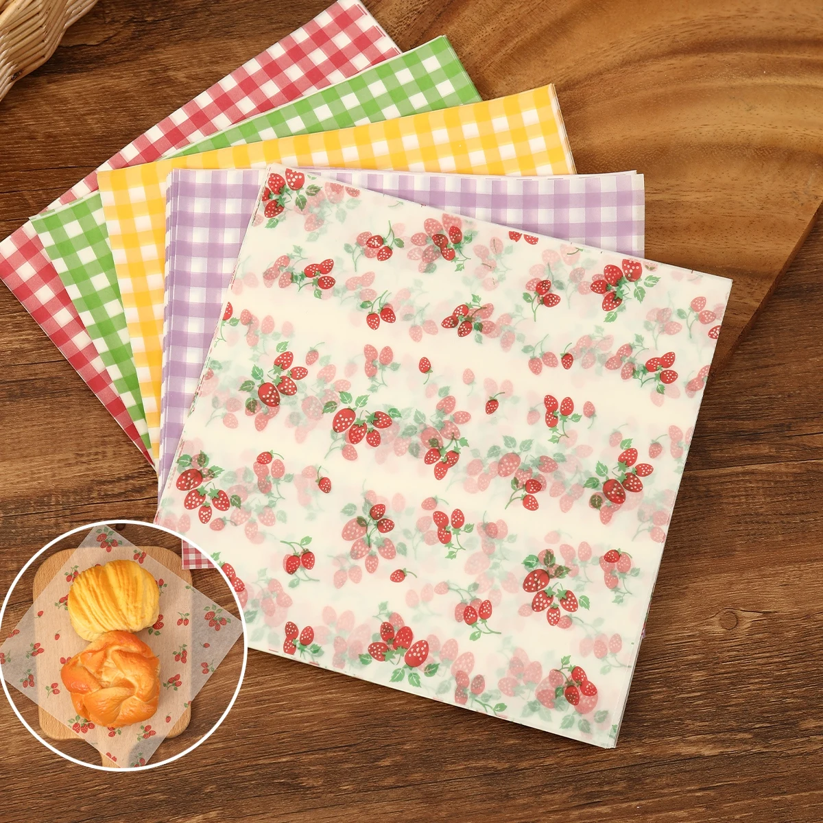50Pcs Oilproof Wrapping Paper  - огляд і ціна Kitchen Gadgets Gift