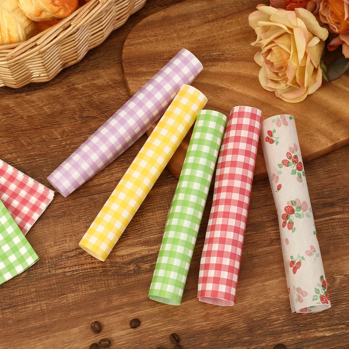 50Pcs Oilproof Wrapping Paper  - огляд і ціна Kitchen Gadgets Gift
