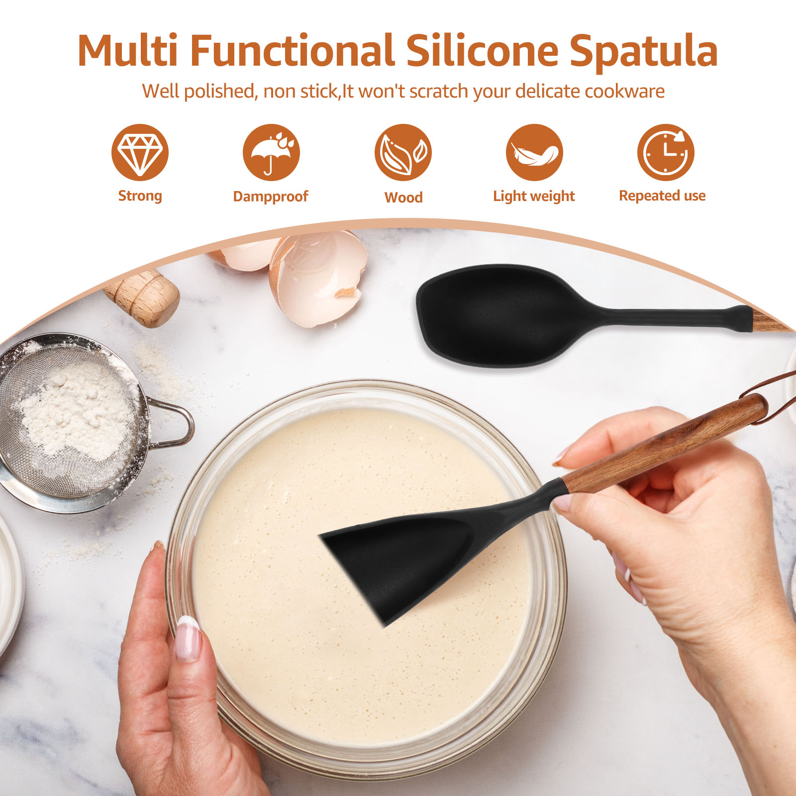 Silicone Cooking Spatula Spoon - огляд і ціна Kitchen Gadgets Under 100
