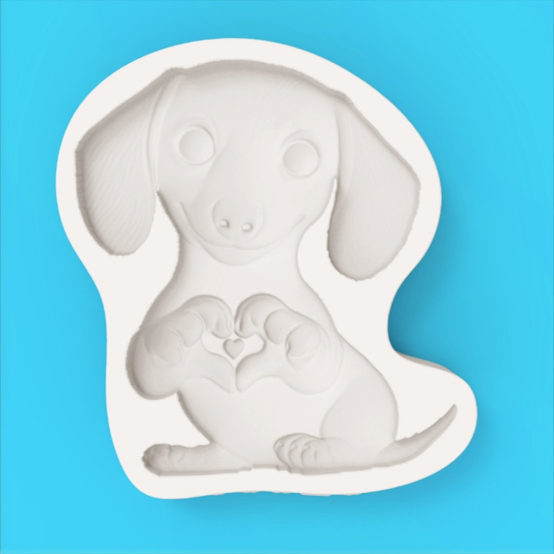 Dachshund Dog Silicone Mold, F - огляд і ціна Silicone Mold Baking