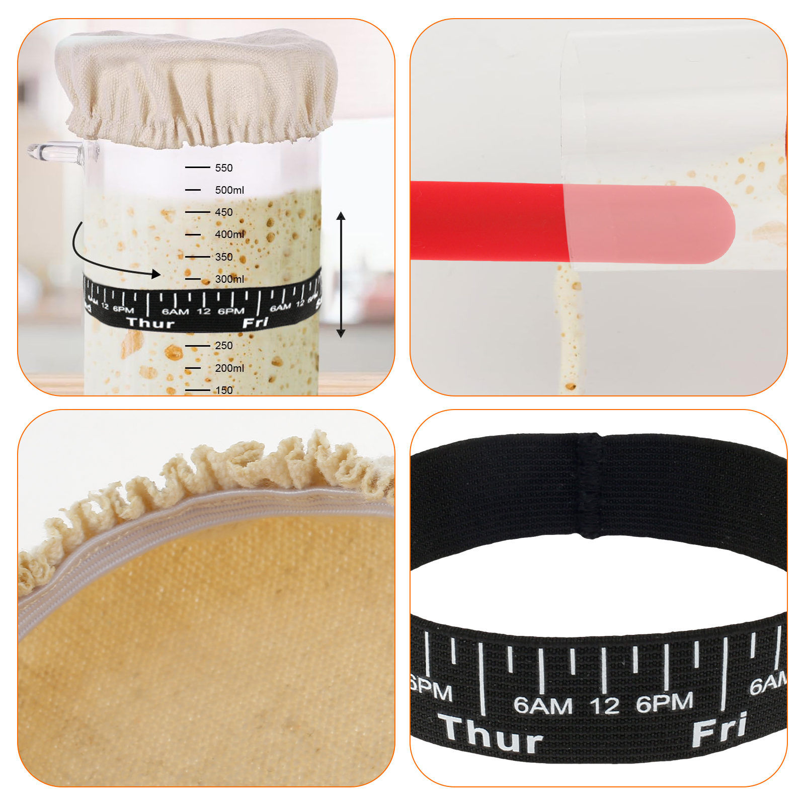 7Pcs Dough Starter Jar Laber S - огляд і ціна Kitchen Gadgets Under 100