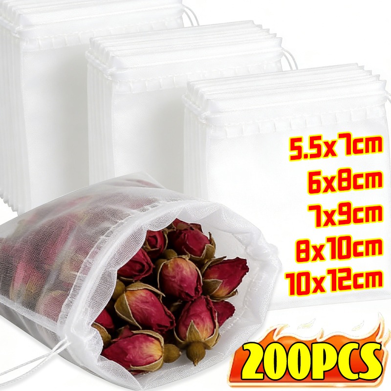 200/50Pcs Nylon Tea Bags Small - огляд і ціна Kitchen Gadgets Products