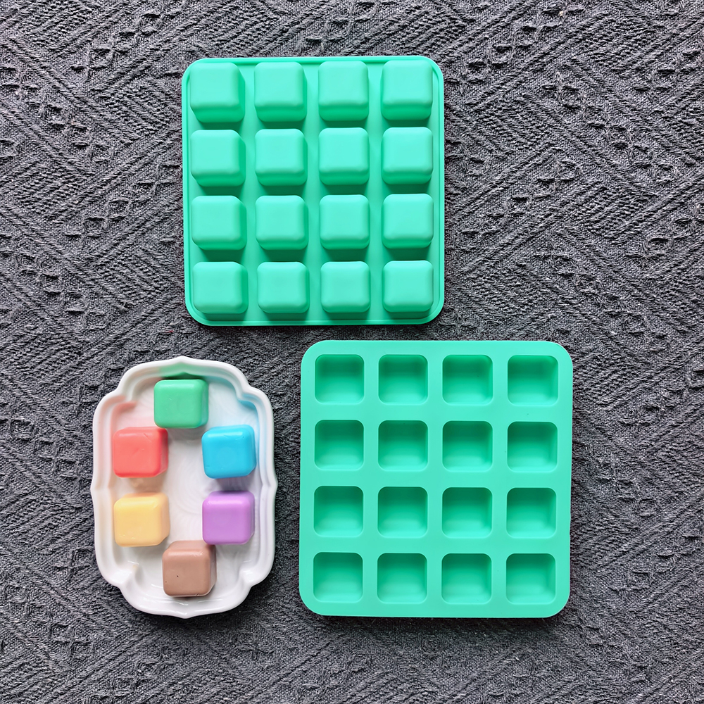 1pc 16 hole square shaped choc - огляд і ціна Silicone Mold Baking