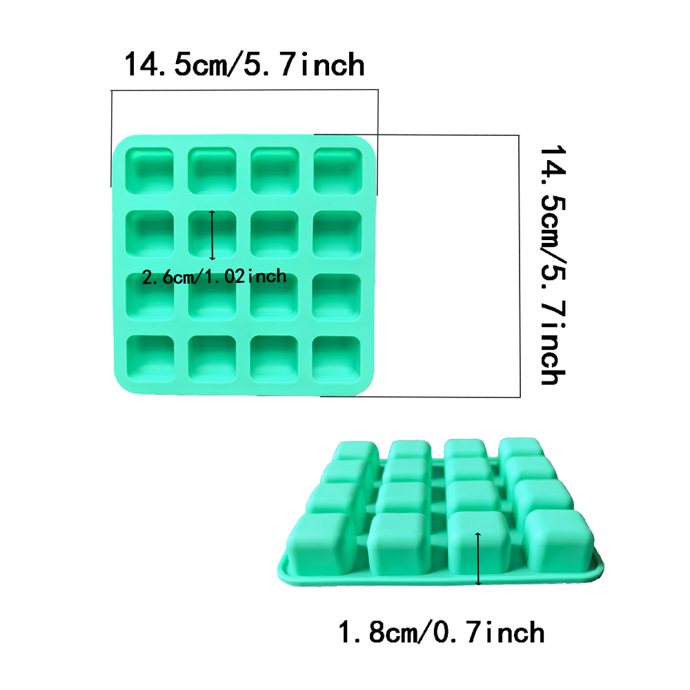 1pc 16 hole square shaped choc - огляд і ціна Silicone Mold Baking