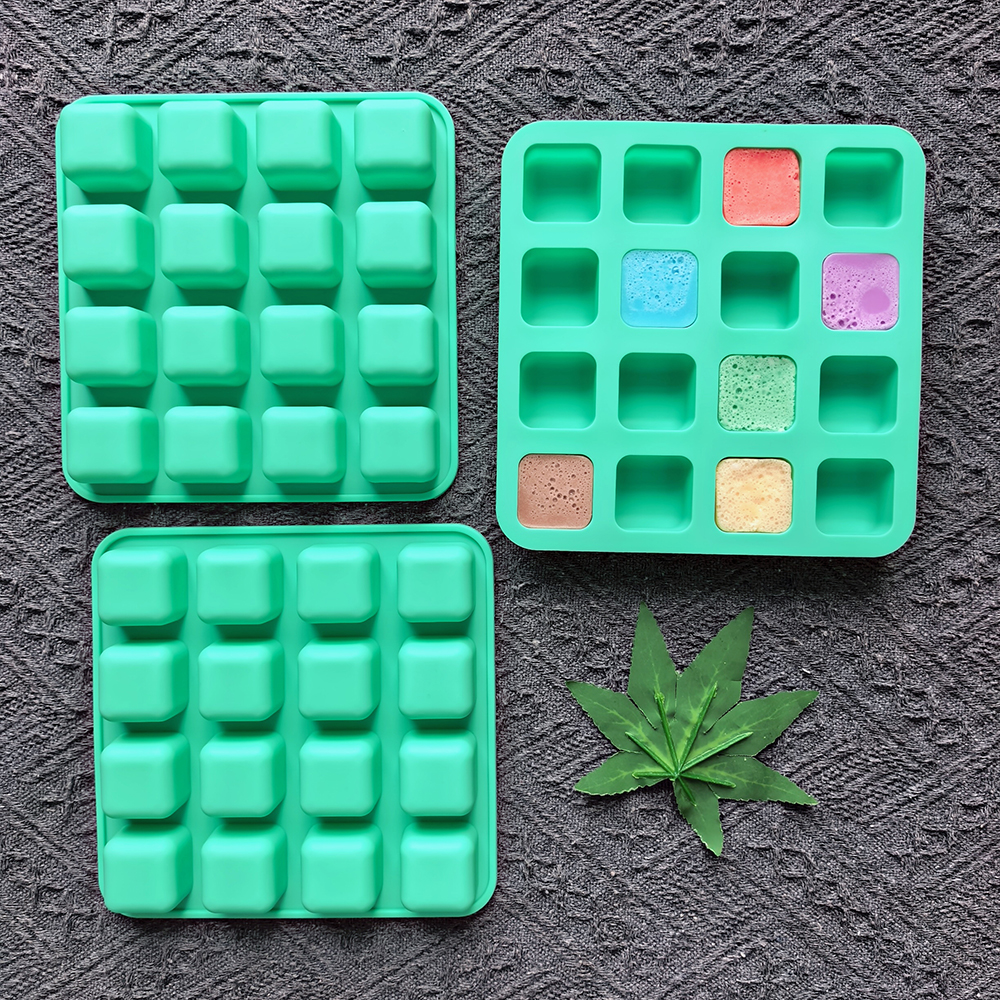 1pc 16 hole square shaped choc - огляд і ціна Silicone Mold Baking