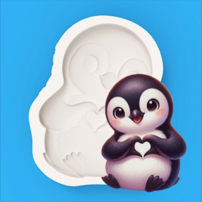 Penguin with Hands Gestureing  - огляд і ціна Silicone Mold Baking