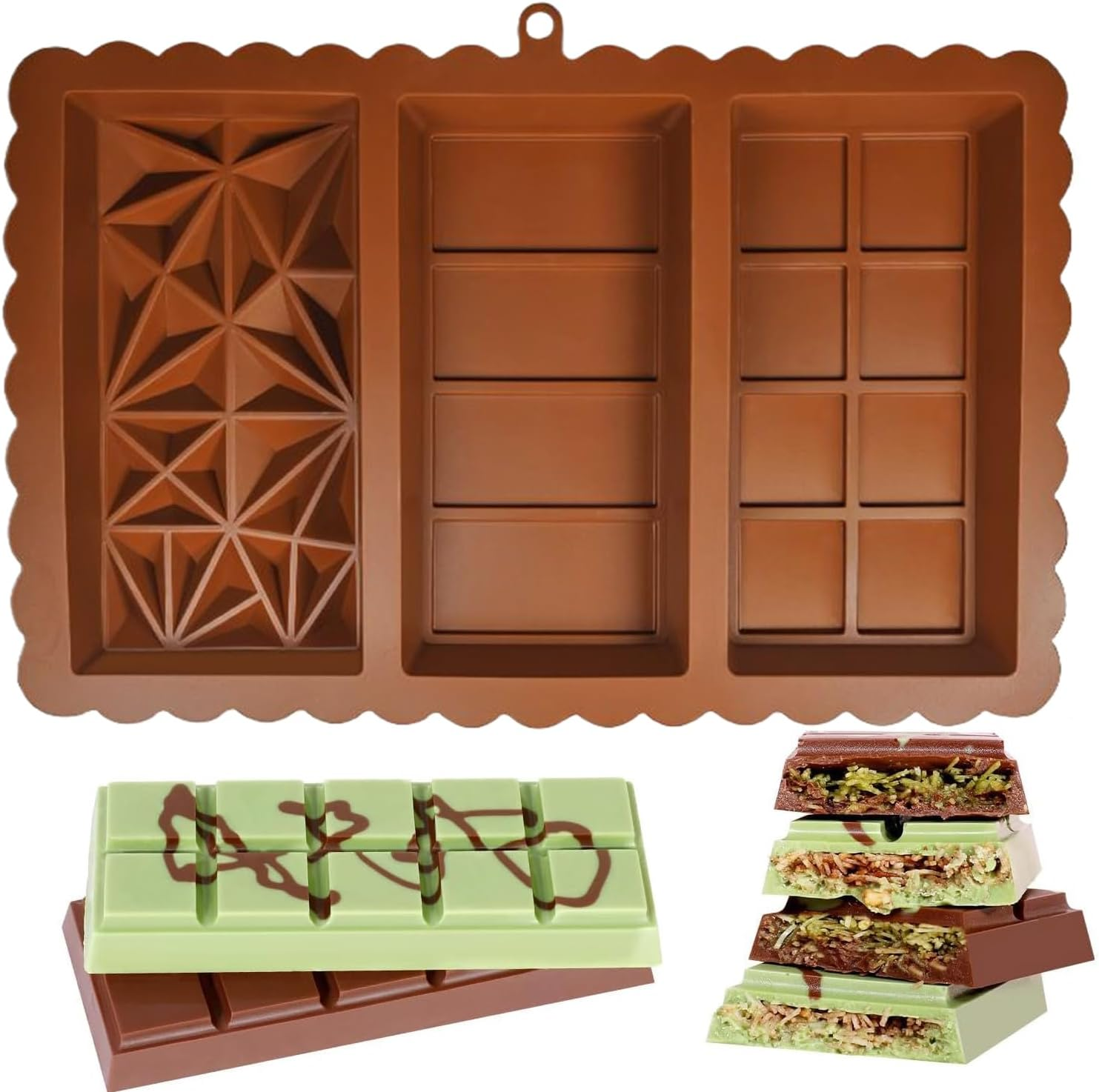 Silicone chocolate bar molds,  - огляд і ціна Silicone Mold Baking