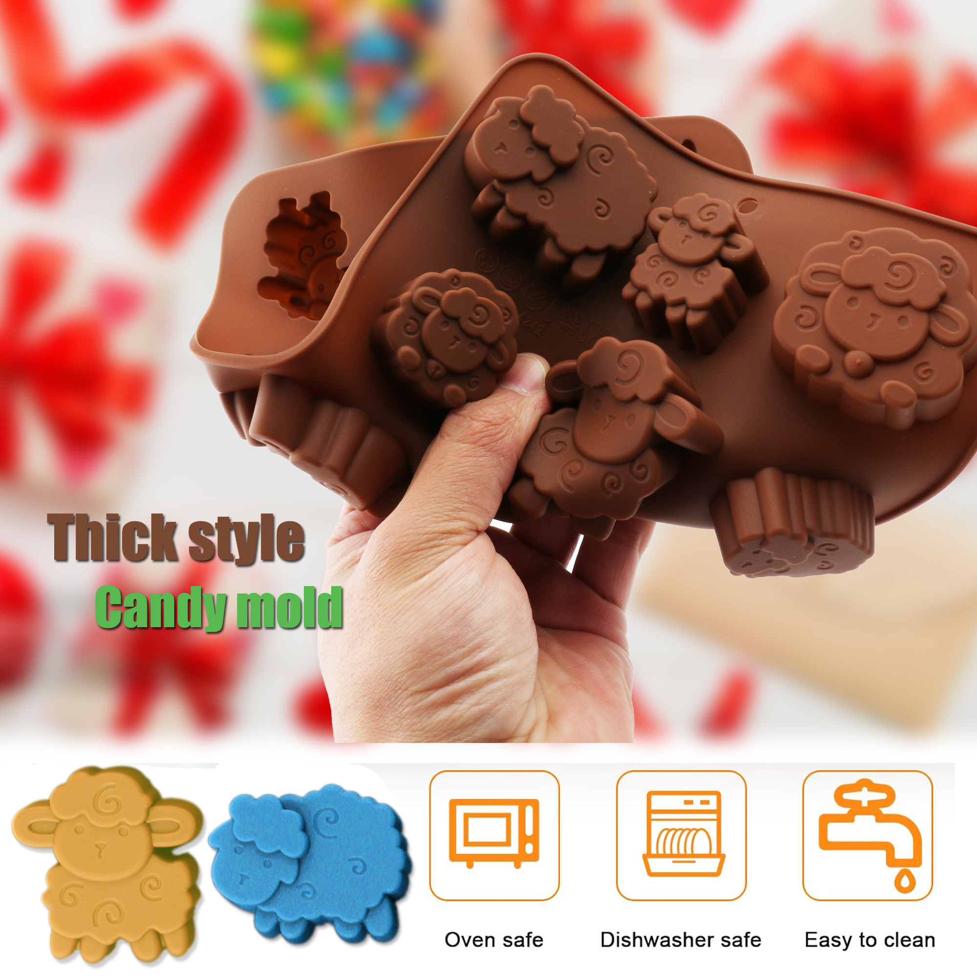 1pack silicone Eid lamb candy  - огляд і ціна Silicone Mold Baking