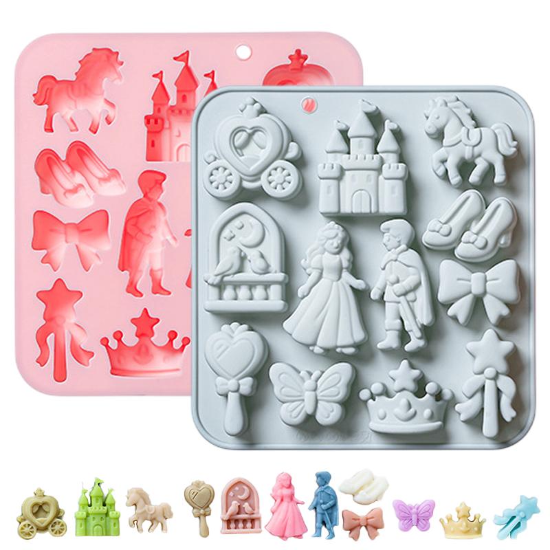 HOT!12 Cavity Prince, Princess - огляд і ціна Silicone Mold Baking