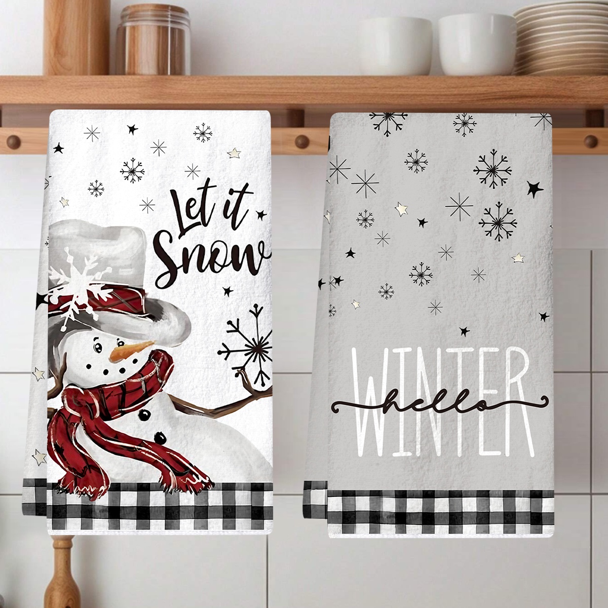 2pcs Christmas Kitchen Towels  - огляд і ціна Kitchen Gadgets Gift