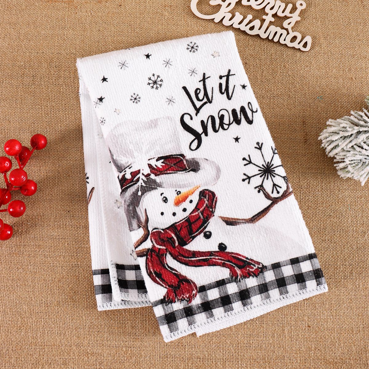 2pcs Christmas Kitchen Towels  - огляд і ціна Kitchen Gadgets Gift