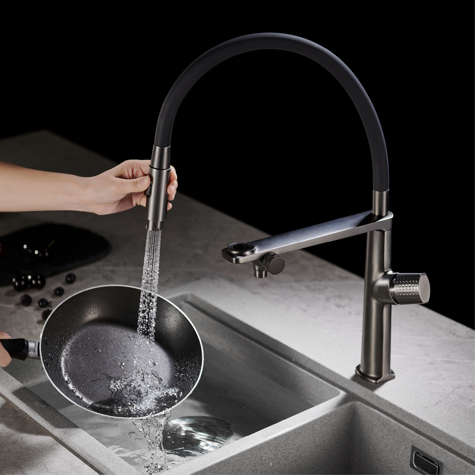 Luxury gun gray brass kitchen  - огляд і ціна Kitchen Gadgets Luxury